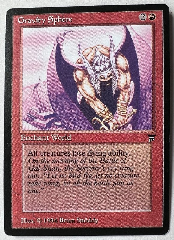 Gravity Sphere Magic the Gathering MTG English Legends, Rare, LP