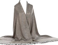 SALE!! Ladies Self Print Soft Pashmina Feel Paisley Design Scarf Wrap Shawl