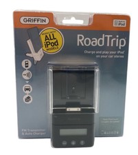 Griffin RoadTrip FM Transmitter and Black Car Charger for iPod New In Package