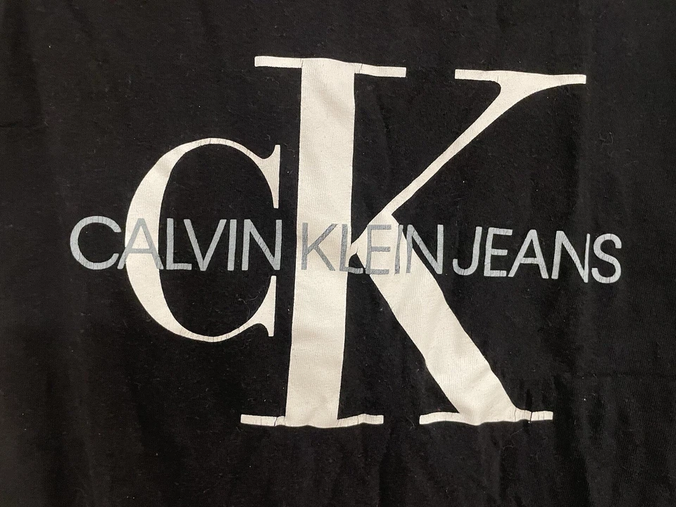 Calvin Klein Jeans Niños Niños Logo 100% Algodón Clásico Cuello Redondo Camiseta Negra S 8 Foto 3 de 4