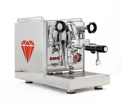 QUICK MILL RUBINO PLUS 1 GROUP ESPRESSO COFFEE MACHINE BRAND NEW STAINLESS & RED