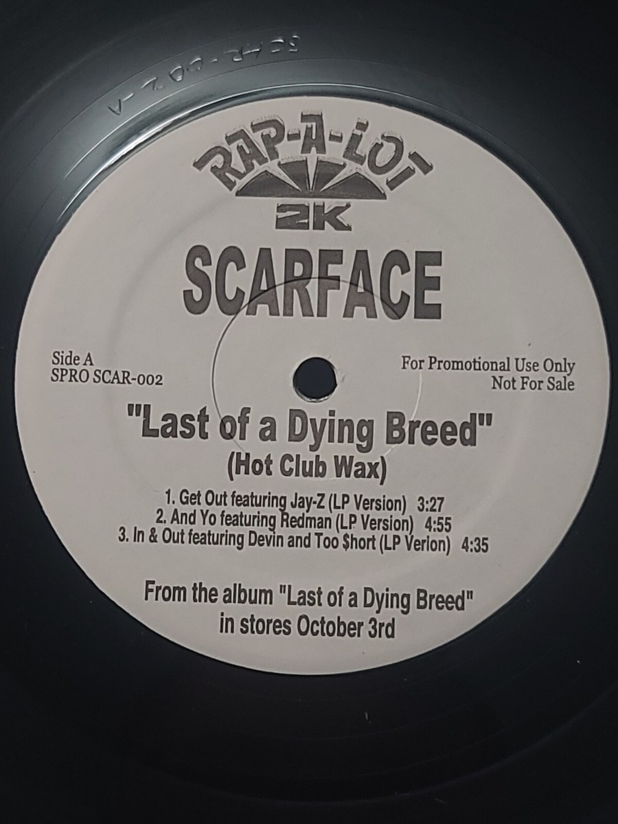 Scarface Last Of A Dying Breed PROMO SINGLE Vinyl Record