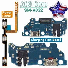 For Samsung Galaxy A03 Core Power Button Cable USB Charger Charging Port Board