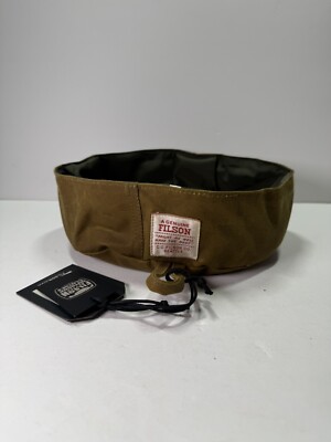 FILSON Short Dog Bowl フィルソン ドッグ ボウル Filson Short Dog Bowl - Dark Tan, Collapsible & Durable