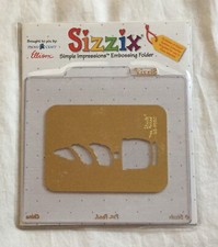 Sizzix Provo Simple Impressions Embossing Folder Brass Stencil - Potted Tree