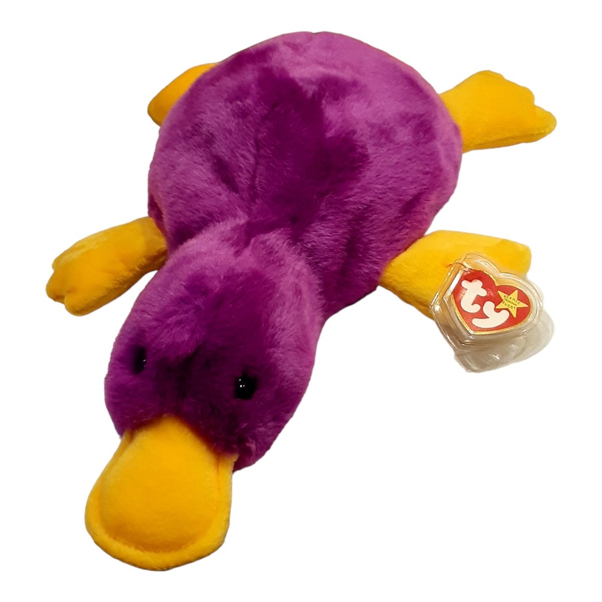 Ty Beanie Buddy Patti Original Plush Platypus Purple