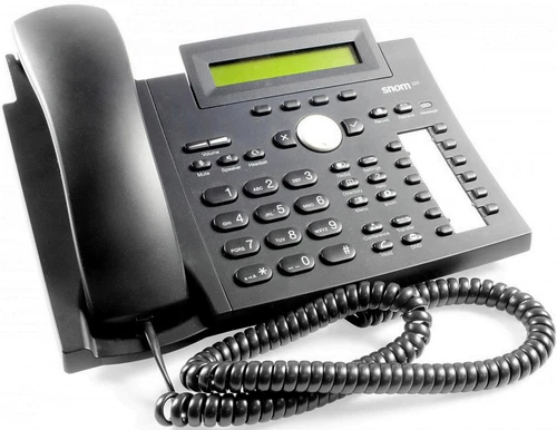 Snom 320 VoIP Telefon PoE Schwarz ohne Netzteil (Deutsche Menüführung) .