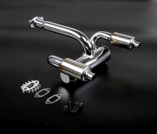 XTC RC TWIN DOBLE TUNING RESONADOR DE ESCAPE PARA CARSON WILD GP ATTACK 1:5