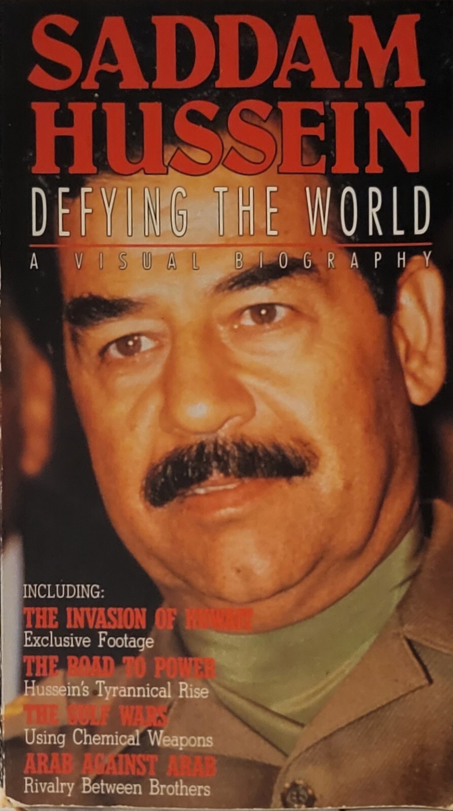 Saddam Hussein Defying the World VHS Documentary A Visual Biography