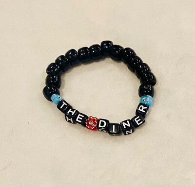 Billie Eilish Merch   The Diner  Beaded Stretch Bracelet Custom Music Bracelet 