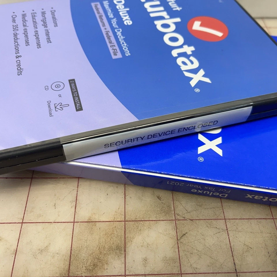 TurboTax DELUXE 2021 Federal+Efile Only NO State Windows /Mac NEW Sealed USA 🐿️ - Image 2 of 4