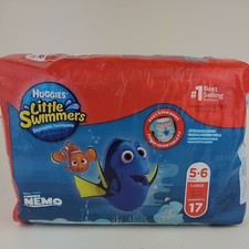 Huggies Finding Nemo Little Swimmers Size Large 17 Swim pants - 32 Pounds  up