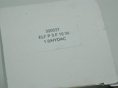 1 x HYDAC VENTILATION FILTER ELF P3 F 10W 1.0 REF. HYDAC 320037