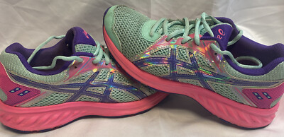Asics Jolt 2 1014A185 Green Running Shoes Sneakers Women's Size 5.5 Great Cond.
