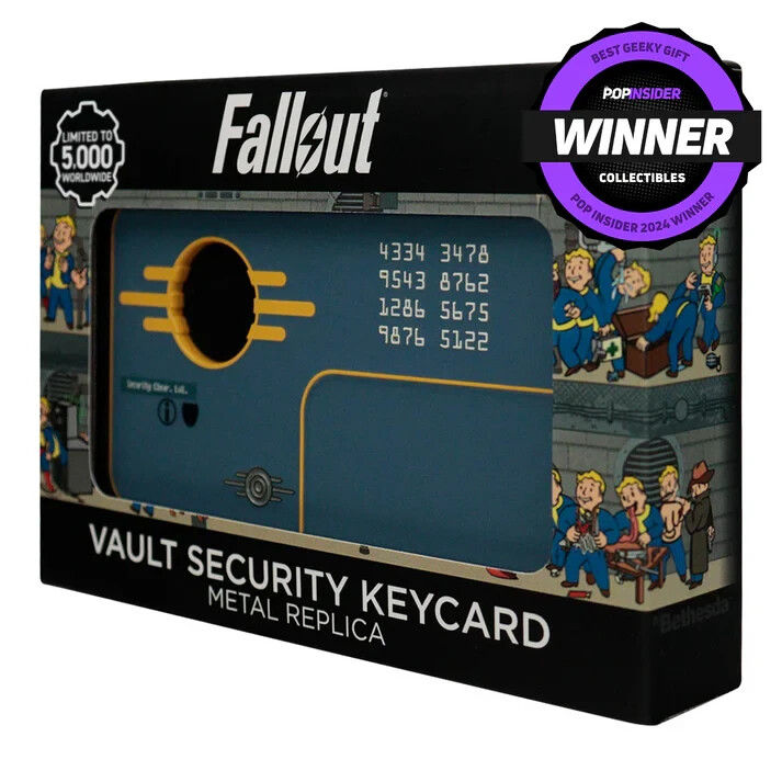 Limited Edition* Fallout Metal Vault Security Keycard Replica