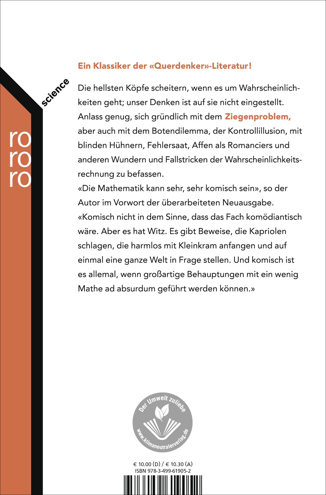 Thumbnail - Gero Von Randow / Das Ziegenproblem