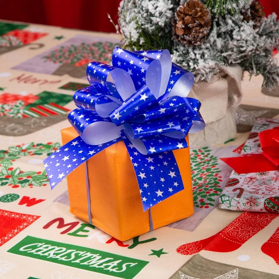 32 PIEZAS Arcos de Navidad, Cinta de Regalo Tirar Arcos Envoltura de Regalo Tirar Arcos 5 Pulgadas Foto 4 de 4