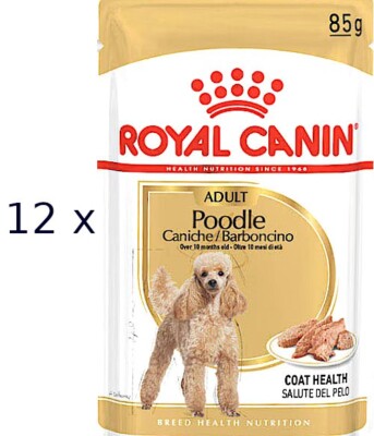 Royal Canin Poodle Adult - 12 x 85 g ( 22,50/kg) Feuchtfutter für Pudel - Mousse