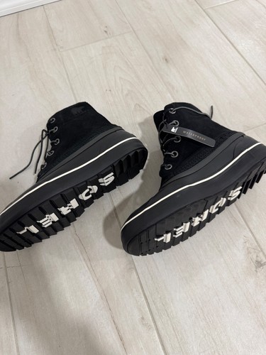 Sorel Cheyanne Metro Lace WP Waterproof Black boots shoes - size 9 mens - NEW - Picture 6 of 6