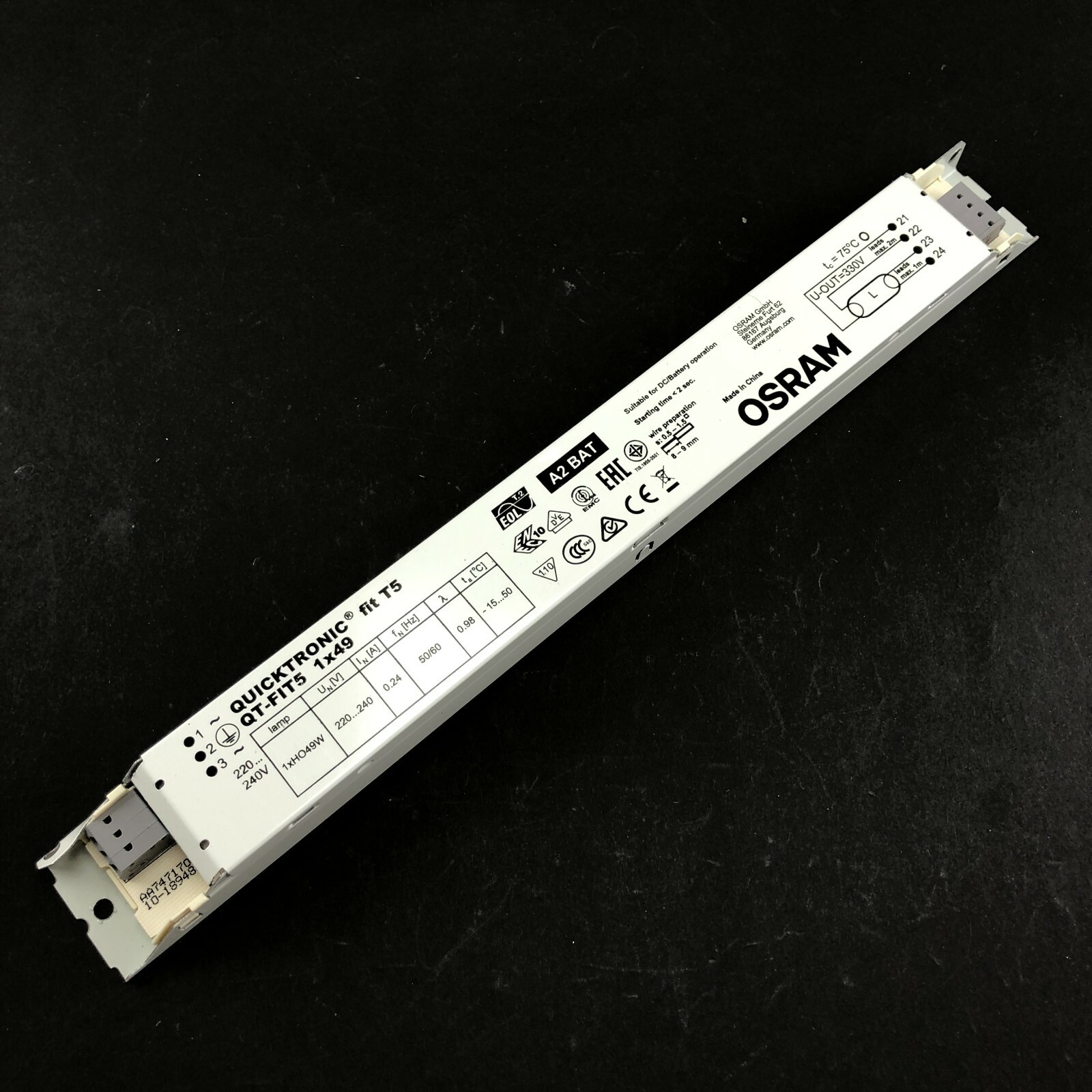 Osram QT-FIT5 1x49W Electronic Ballast Fluorescent T5 EVG