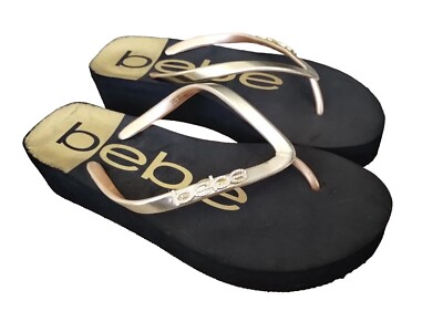 Bebe Jeanie Flip Flop Sandals Sz M