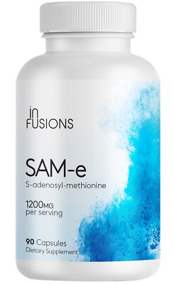 PURE SAM-E 1200mg 90 Count S-Adenosyl-Methionine  FREE SHIPPING