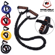 5colors Resistance Band Set Yoga Pilates Abs Exercise Fitness Tube Workout Bands