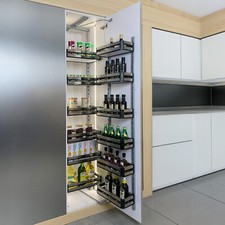 Pull Out Bakset Blind Corner Cabinet Opening Magic Space Shelves Organizer Units