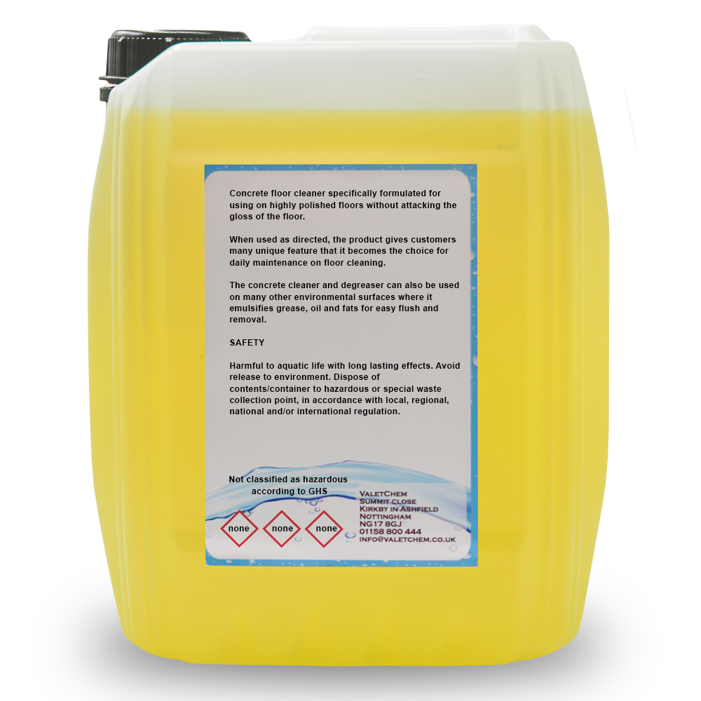Concrete Floor Cleaner Degreaser For Highly Polished Gloss Floors pH
