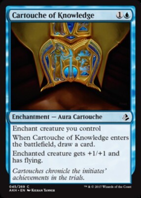 MTG-4x-Near Mint, English-Cartouche of Knowledge-Amonkhet