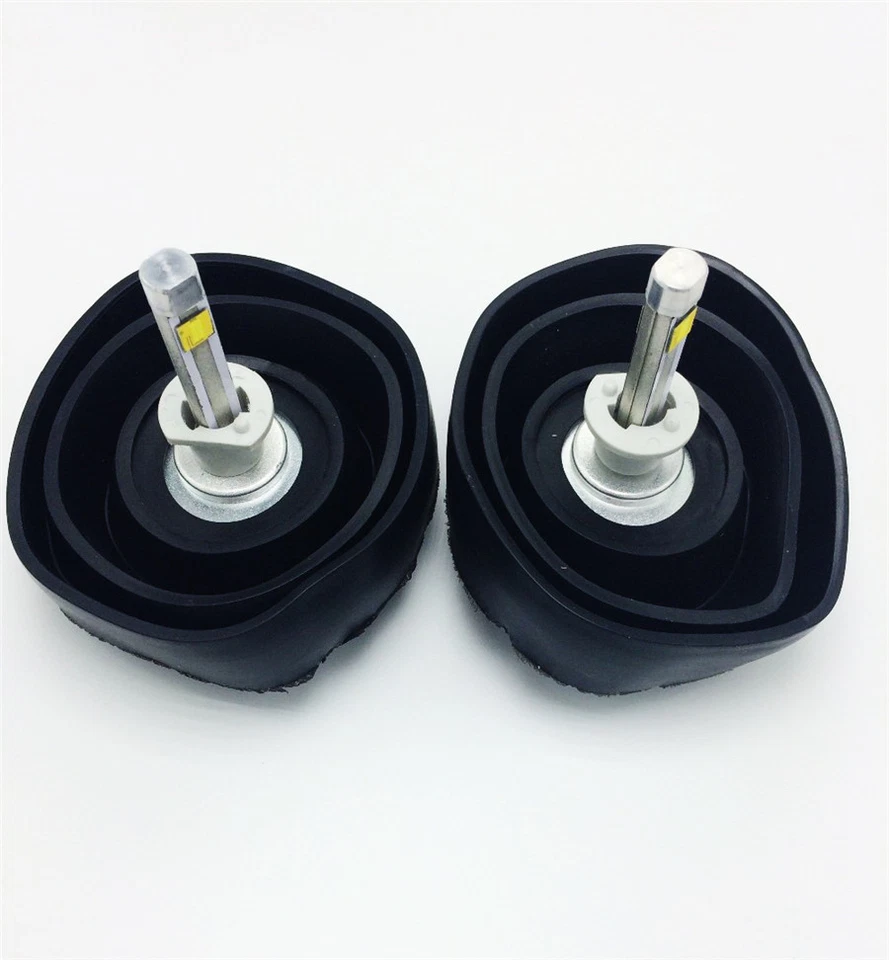 2 Piezas Faros Todoterreno Coche Retrofit Halógenos Tapa de Sello de Goma Negra Cubiertas Antipolvo Foto 3 de 4