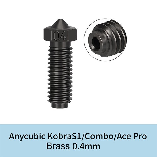 For Anycubic Kobra S1 Hotend Kit Brass Hardened Steel Nozzle For S1Combo/Ace _fl - Afbeelding 21 van 32