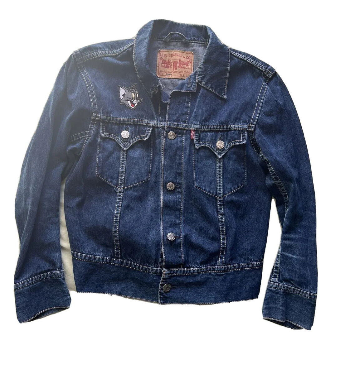 Levis Strauss Co Size L Jacket 100% Cotton 70901 Long Sleeve Levis Strauss Co Size L Jacket 100% Cotton 70901 Long Sleeve