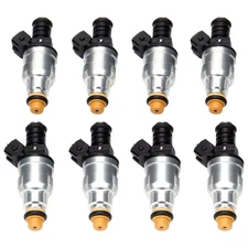8PCS 42LB Fuel Injectors For GM LT1 LS1 LS6 Mustang SOHC DOHC V8 440cc EV1