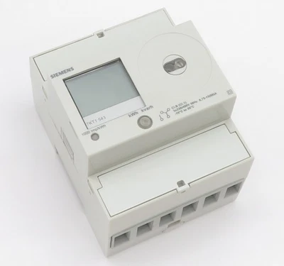 Digitaler 3-Phasen Energiezähler SIEMENS 7KT1543 E-Zähler 80A Direktanschluss - Bild 1 von 4
