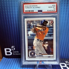 2020 Bowman - Yordan Alvarez #25 (RC) PSA 10