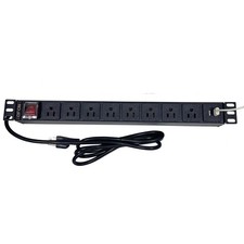 8 Outlet PDU with 2 USB Mountable Power Strip, Wall Mount Outlet Power Strip ...