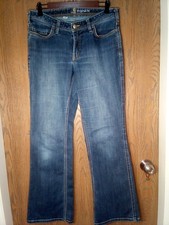 Vintage Carhartt Wm's Original Fit Dark Wash Blue Jeans Sz 8 Boot Cut Mid Rise