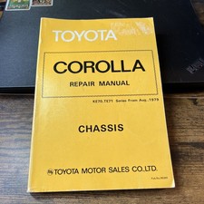 Toyota Corolla 1979-1982 Oem Shop Service Repair Manual Transmission Axel Guide