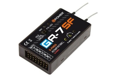 D-Power GR-7SF 2.4GHz Empfänger mit 3X Gyro Futaba S-FHSS kompatibel - GR7SF
