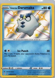 Galarian Darumaka SV023/SV122 Shining Fates Shiny Vault Holo Rare