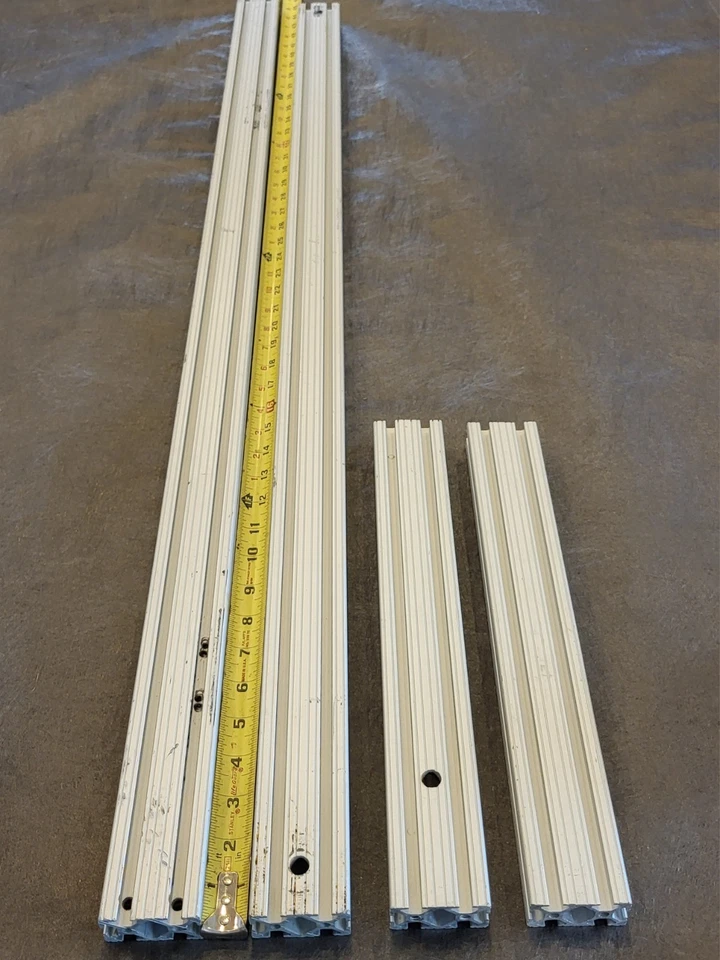 Lot of 4 - 80/20 T-Slot Aluminum Extrusion 1"x2"x10 LINEAR FEET p/n 1020 USA - Image 2 of 4