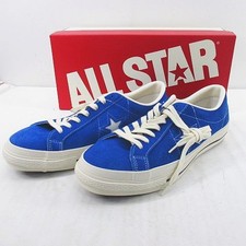 Converse 50th Anniversary One Star J Low Sneakers Blue Suede Men 85/9 265cm