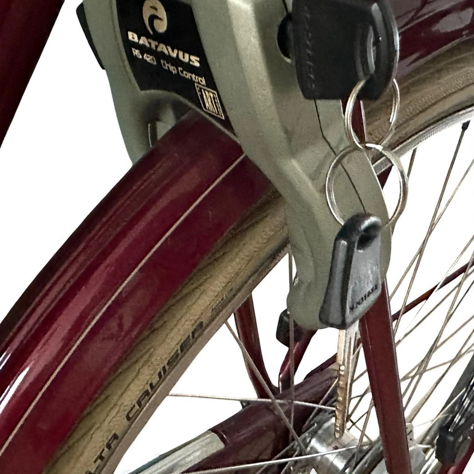 Batavus Old Dutch Women’s City Bike 56cm Dark Burgundy Shimano 3-Speed Original - Bild 3 von 4