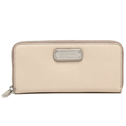 Marc by Marc Jacobs Women's New Q Slim Zip Around Wallet-Light Sand Multi-OS
