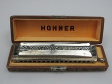 Vintage HOHNER 64 Chromonica Harmonica Professional Model Key C 4 Octaves