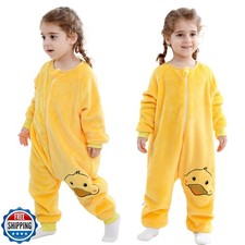 MICHLEY Toddler Flannel Sleeping Sack with Feet,Long Sleeve Baby Sleeping Bag