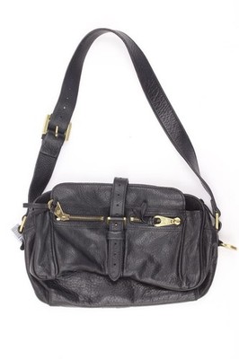  Mulberry Schultertasche Handtasche für Damen Vintage schwarz aus Leder  