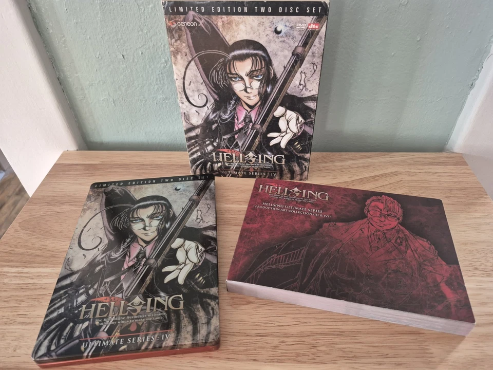 Hellsing Ultimate Volumes IV 4 Limited Edition DVD Production Art Book EUC Works - Image 2 of 4