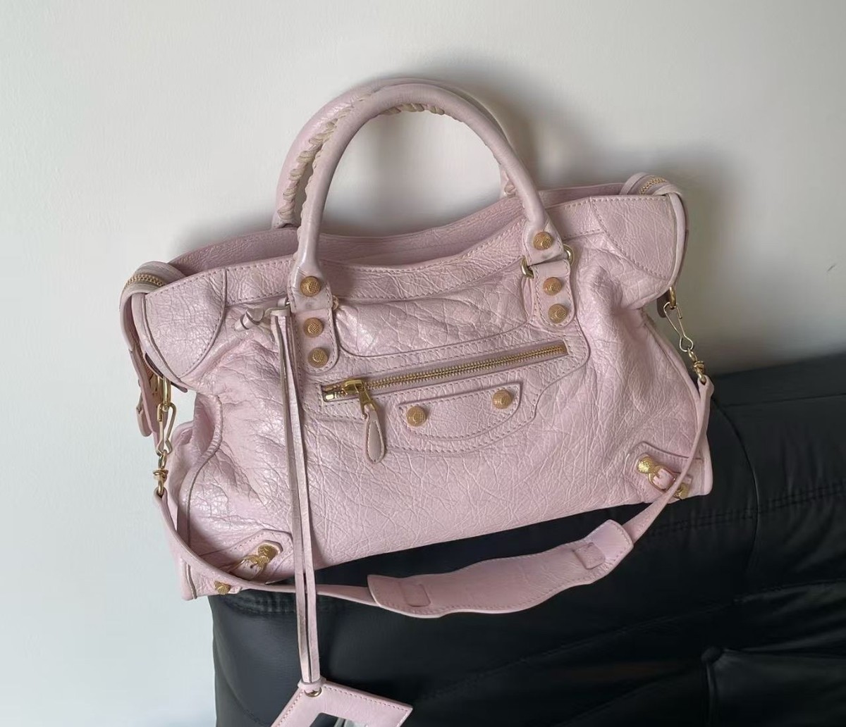 Balenciaga Classic City Bag in Agneau Leather Gold Hardware | eBay